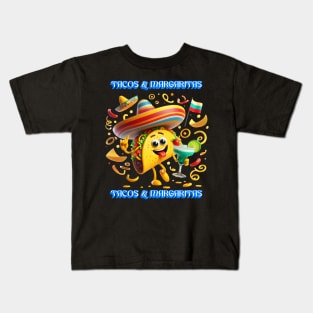 Taste of Mexico Tacos And Margaritas Kids T-Shirt